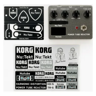 KORG KG-NUTRS öszeszerelendő csöves kompresszor-overdrive pedál