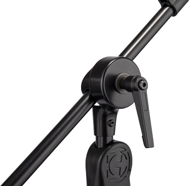 Hercules MS523BPRO Mikrofonállvány, PRO sorozat, 107–240 cm, rejtett gémmel, háromlábú talp