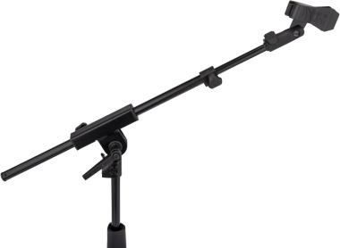 Hercules MS120BPRO Mikrofonállvány, PRO sorozat, 31–42 cm, teleszkópos gémmel, öntöttvas talp