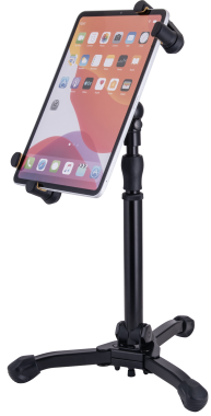 Hercules DG307BTS2 Tablet és okostelefon tartó, 2 az 1-ben asztali kivitel, háromlábú talp
