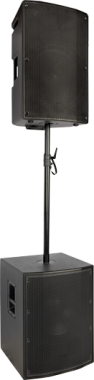 Hercules SS350BB Mélysugárzó tartórúd, 2 db, hibrid adapterrel (M20 és 35 mm), 88,9–142,2 cm, tokkal
