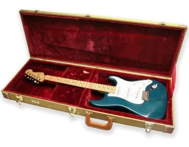 Gator GW-ELECTRIC-TW Electric Guitar Deluxe Wood Case, Tweed
