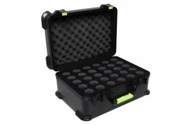SHURE by Gator SH-MICCASE30 Molded Case W/ Drops For (15) Mics – TSA Latch