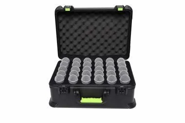 SHURE by Gator SH-MICCASE30 Molded Case W/ Drops For (15) Mics – TSA Latch