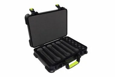 SHURE by Gator SH-MICCASEW06 Molded Case For (6) Wireless Mics – TSA Latch