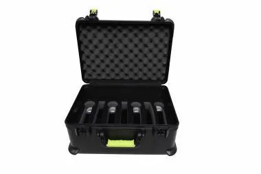 SHURE by Gator SH-MICCASEW07 Molded Case For (7) Wireless Mics – TSA Latch