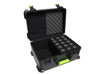 SHURE by Gator SH-MICCASE15 Molded Case W/ Drops For (30) Mics – TSA Latch