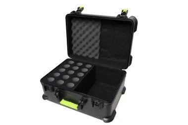 SHURE by Gator SH-MICCASE15 Molded Case W/ Drops For (30) Mics – TSA Latch