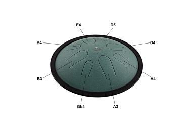 Meinl CSTD1DG MEINL Sonic Energy Compact Steel Tongue Drum 10\