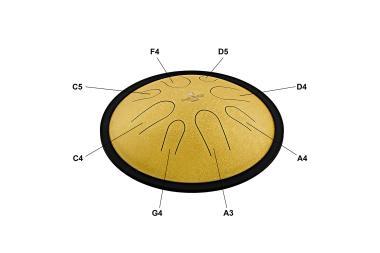 Meinl CSTD3G MEINL Sonic Energy Compact Steel Tongue Drum 10\
