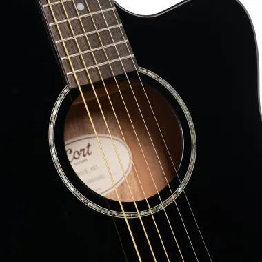 Cort Co-L60CE-BK akusztikus gitár elektronikával, cutaway, fekete