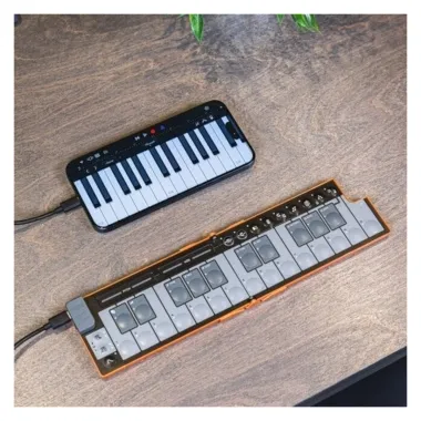 KORG KG-NKEYFDBK 25 billentyűs, USB MIDI-vezérlő, fekete, összehajtható