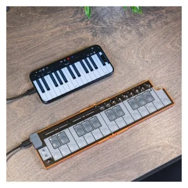 KORG KG-NKEYFDSB 25 billentyűs, USB MIDI-vezérlő, khaki szín, összehajtható