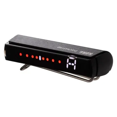 KORG KG-PST1BK hevederre csíptethető, diszkrét gitárhangoló, fekete