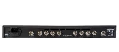 RF Venue RFV-4ZONE-E Diverziti antennajel közösítő. 2x4 be, 2x 1ki, kapcsolható DC, csillapítás, EU