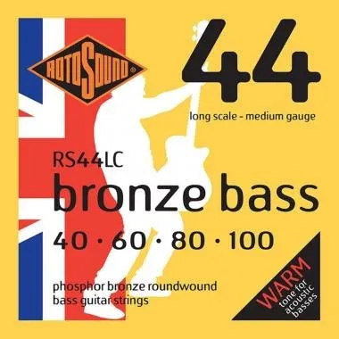 Rotosound RS44LC Basszusgitár húrkészlet, foszfor-bronz, 40 60 80 100