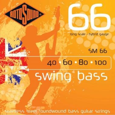 Rotosound Bassové struny, nerezová ocel, hybrid, 40 60 80 100