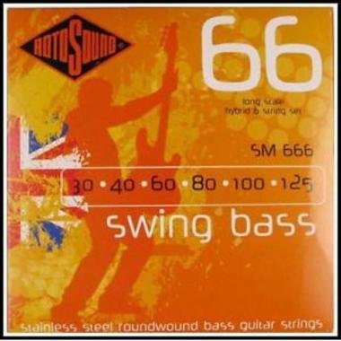 Rotosound Bassové struny, nerezová ocel, 6 strun, 30 40 60 80 100 125
