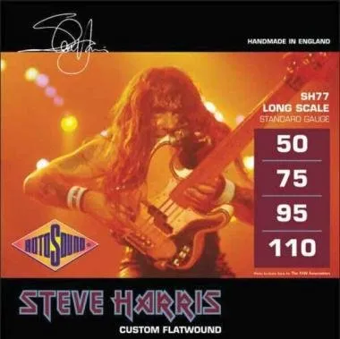 Rotosound SH77 Basszusgitár húrkészlet, Monel, köszörült, Steve Harris, 50-110