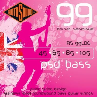 Rotosound Bassové struny, PSD, nerezová ocel, 45 65 85 105