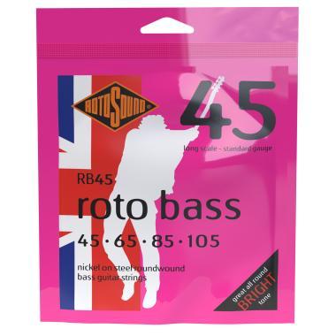 Rotosound Bassové struny, niklové, 45 65 85 105