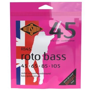 Rotosound RB45 Basszusgitár húrkészlet, nikkel, 45 65 85 105