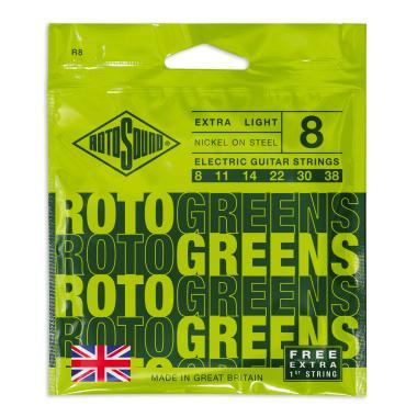 Rotosound Elektrické kytarové struny, niklové, extra lehké, 8-38