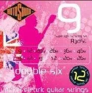 Rotosound R30SL Nikkel 12 húros elektromos gitár húrkészlet, 9 double six