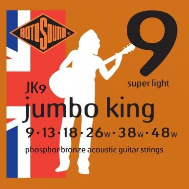 Rotosound Akustické kytarové struny, fosfor-bronz, 9-48