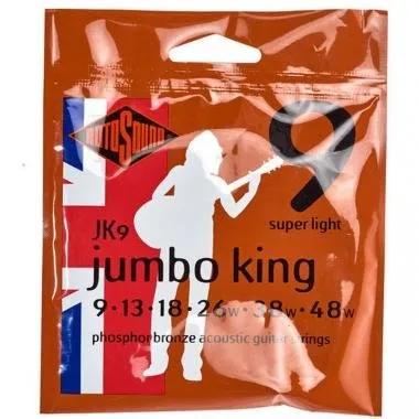 Rotosound JK9 Akusztikus gitár húrkészlet, foszfor-bronz, 9 13 18 26 38 48