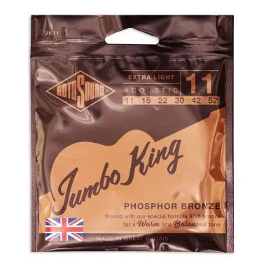 Rotosound JK11 Akusztikus gitár húrkészlet, foszfor-bronz, 11 15 22 30 42 52