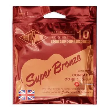 Rotosound SB10 Akusztikus gitár húrkészlet, PSD foszfor-bronz, 10 14 20 28 40 50