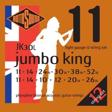 Rotosound Akustické kytarové struny, fosfor-bronz, 12 strunové
