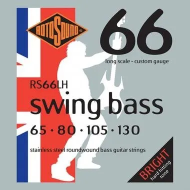 Rotosound RS66LH Basszusgitár húrkészlet, rozsdamentes acél, 65 80 105 130 — DROP ZONE