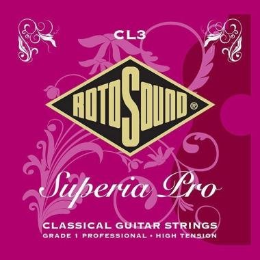 Rotosound Klasické kytarové struny, nylon, stříbrné, vysoké napětí
