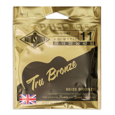 Rotosound Akustické kytarové struny, 80/20 bronz, 11 15 22 30 42 52
