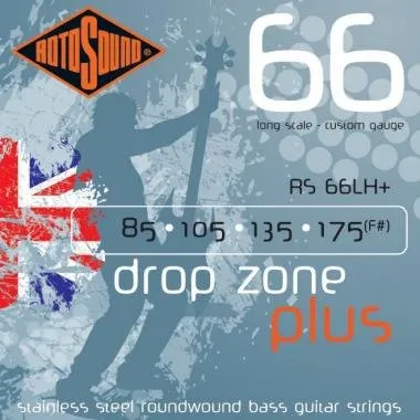Rotosound RS66LH+ Basszusgitár húrkészlet, rozsdamentes acél, 85 105 135 175