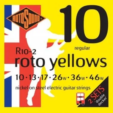 Rotosound R10-2 Nikkel elektromos gitár húrkészlet, 10 double decker