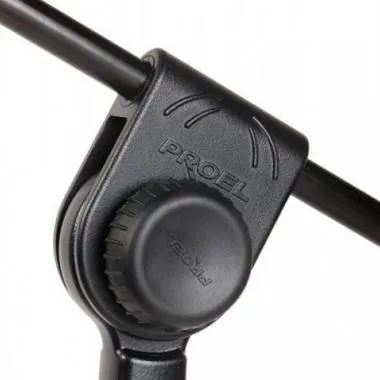 PROEL PRO100BK Gémes mikrofonállvány fekete m: 950-1600 mm, gém: 750 mm