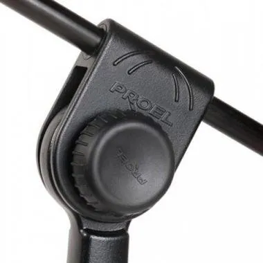 PROEL PRO200BK Gémes mikrofonállvány fekete, m: 950-1600 mm, gém: 540-840 mm