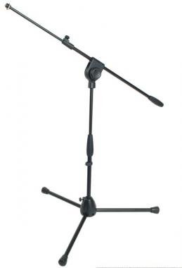 PROEL Mikrofonový stojan třínožkový, výška 570-1000 mm, rameno 540-840 mm, černý