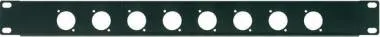 PROEL RK8N Rack panel 8 XLR/SPEAKON hely, fekete, fém