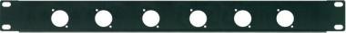 PROEL Rack panel 6 XLR/SPEAKON, černý, kovový