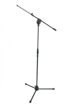 PROEL Mikrofonový stojan, černý, výška: 860-1500 mm, rameno: 540-840 mm