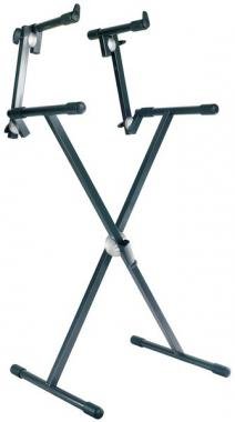 Proel Klávesový stojan X dvouúrovňový, SNAP LOCK, antracitová šedá, výška: 560-970 mm, šířka: 400 mm