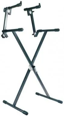 PROEL SPL152 Keyboard állvány X kétszintes, SNAP LOCK, antracit szürke, m: 560-970 mm, sz:400 mm, ma