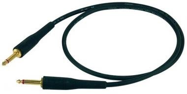 Proel IM kabel 5 m, černý, 2x 6,3 mm S290 mono jack, gumové pouzdro