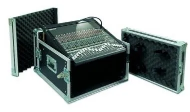 PROEL SA06BLKM Rack doboz combo 6U, felül 10U keverő hely, mé: 450 mm, 19