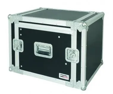 PROEL SA08BLKM Rack doboz combo 8U, felül 10U keverő hely, mé: 450 mm, 19