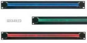 Proel SDC640LED Rack panel 1U világító Multi Color LED, fekete, fém, 5V tápfeszültség szükséges hozzá